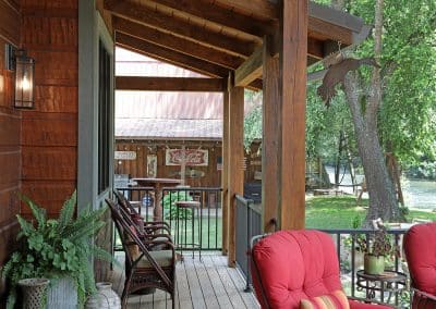 relaxed seating on the front porch